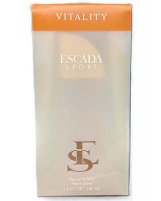 ESCADA Sport Vitality Eau de Toilette Vaporisateur EDT 100 ml 3.4 FL OZ Neu