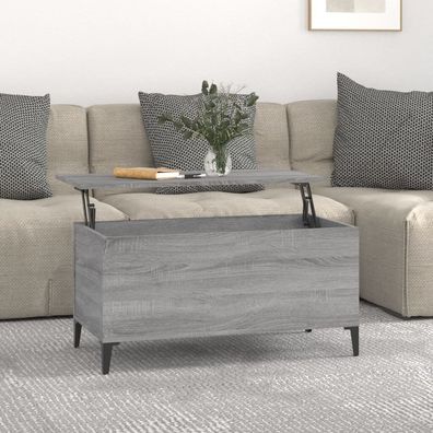 Couchtisch Grau Sonoma 90x44,5x45 cm Holzwerkstoff