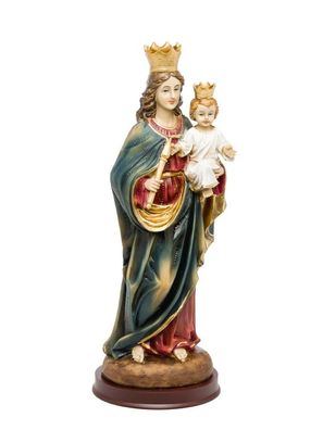 Heiligenfigur Maria mit Jesus Kind 31cm Skulptur Statue Figur Madonna sculpture