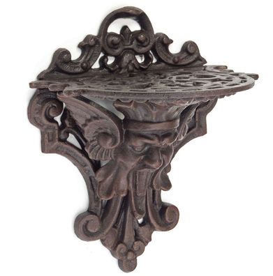 Gargoyle Regal Wandregal Konsole Wandkonsole Fabelwesen Garten Eisen Antik-Stil