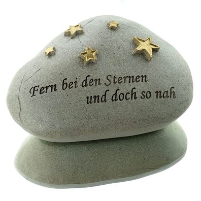 Scheulen Erinnerungsstein "Fern bei den Sternen..." zum Gedenken 14 x 9 cm