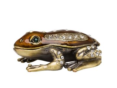 Schmuckschatulle Frosch Pillendose Schmuckdose Dose Pillenbox jewelry box