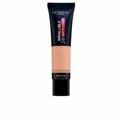 L'Oréal Professionnel Infaillible 24H matte cover foundation #145-rose beige