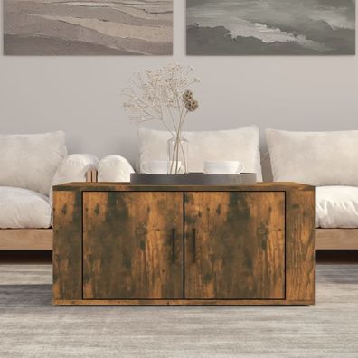 vidaXL Couchtisch Räuchereiche 80x50x36 cm Holzwerkstoff