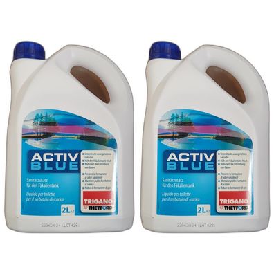 8,43EUR/1l 2 x ACTIV BLUE 2 LIter Trigano by Thetford Sanitärzusatz für Fäkalientank