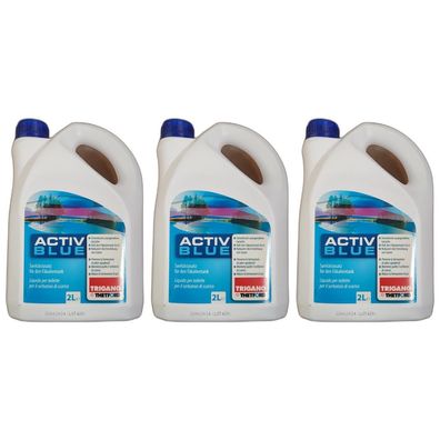 7,57EUR/1l 3 x ACTIV BLUE 2 LIter Trigano by Thetford Sanitärzusatz für Fäkalientank