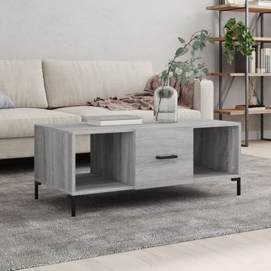 Couchtisch Grau Sonoma 102x50x40 cm Holzwerkstoff