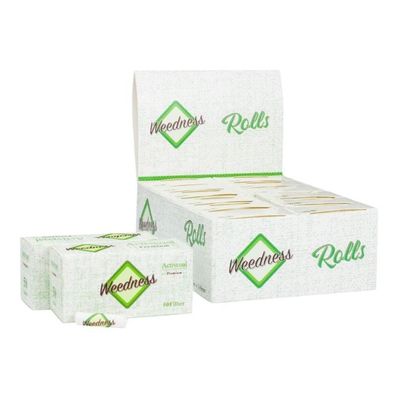 Weedness Endless Paper Filter Box 100 Aktivkohlefilter + 24 Heftchen je 5 Meter Rolls