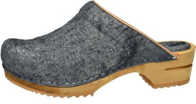 Sanita Damen Clog Wood-Hairy Open 470109