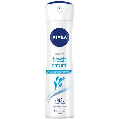 Nivea Fresh Natural 0% Aluminuim Deodorant Spray 150ml