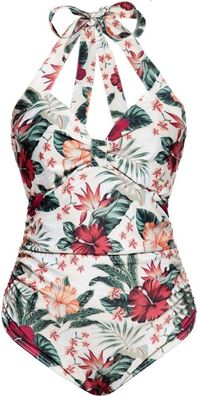 Queen Kerosin Damen Swimsuit Flower