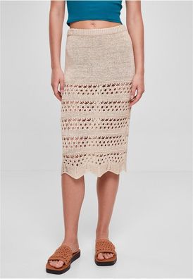 Urban Classics Damen Ladies 3/4 Crochet Knit Skirt