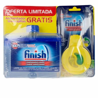 FINISH limpiamáquinas 250ml + ambientador lavavajillas