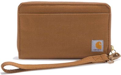 Carhartt Damen Portemonnaie Nylon Duck Lay-Flat Clutch Wallet Carhartt® Brown