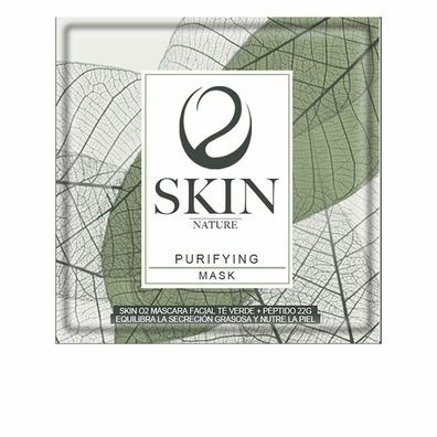 Skin O2 Máscara Facial Té Verde Y Peptido