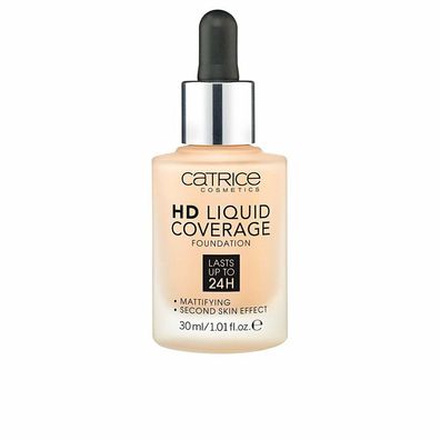 Catrice Hd Liquid Coverage Foundation Lasts Up Tp 24h 030 Sand Beige 30ml