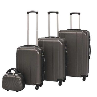 Vierteiliges Hartschalen-Trolley-Set Anthrazit