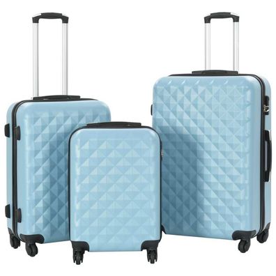 Hartschalen-Trolley-Set 3 Stk. Blau ABS