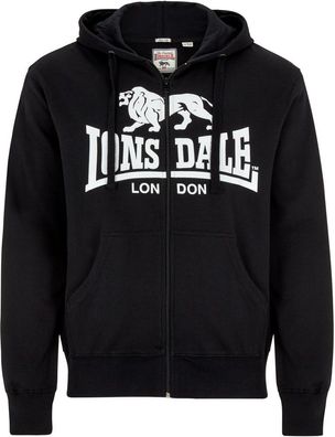 Lonsdale Krafty Kapuzensweatjacke mit Reißverschluss schmale Passform