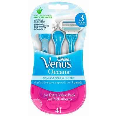 Gillette Venus Oceana Rasiermesser 4 Einheiten