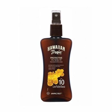 Hawaiian Tropic Protective Dry Spray Oil Spf10 Low 200ml