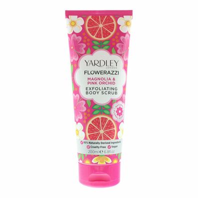 Yardley Flowerazzi Magnolia & Pink Orchid Body Scrub 200ml