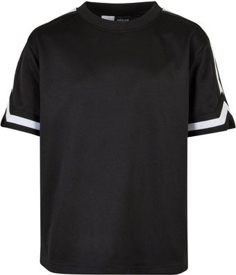 Urban Classics Jungen T-Shirt Boys Oversized Stripes Mesh Tee