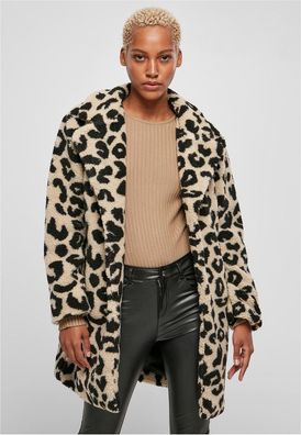 Urban Classics Damen Mantel Ladies Oversized AOP Sherpa Coat