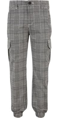 Urban Classics Jungen Boys AOP Glencheck Cargo Jog Pants UCK3138