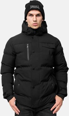 Lonsdale Winterjacke Mallaig Winterjacke mit Kapuze normale Passform