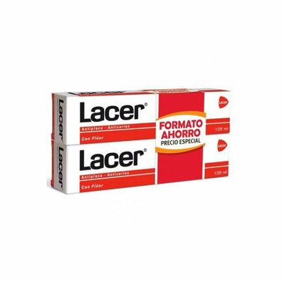 Lacer Zahnpasta Antiplaque Anticaries 2x125ml