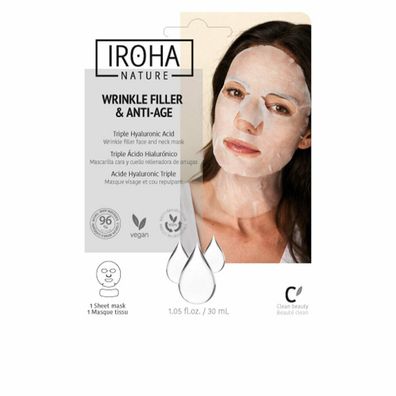 Iroha Nature Wrinkle Filler y Anti-Age Wrinkle Filler Face y Neck Mask 30