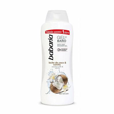 Babaria Coconut Milk & Vanilla Shower Gel 1000ml