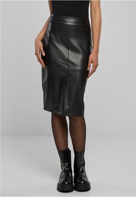 Urban Classics Damen Rock Ladies Synthetic Leather Pencil Skirt