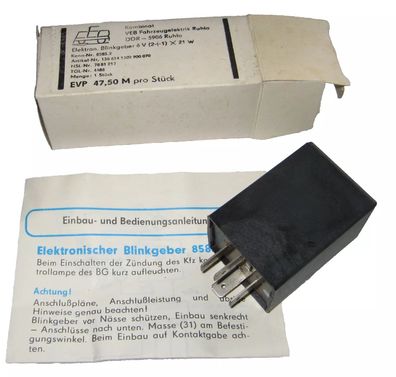 Original DDR elektronischer Blinkgeber 6V (2 + 1) x 21W Simson MZ Trabant Hänger