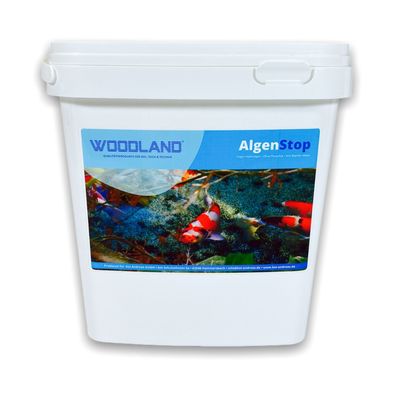 Woodland® Algenstop - phosphatfreier Algenvernichter Fadenalgen im Koi-Teich 2,5 kg