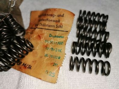 6 x SIMSON Orig DDR Druckfeder Kupplungskorb S50 Schwalbe KR51 SR1 SR2 IFA VEB