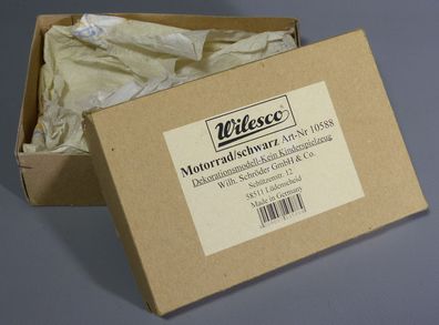 Wilesco Leervarpackung Karton Originalkarton No.10588 Motorrad schwarz OKT