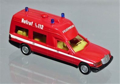 Wiking H0 607 MB Mercedes Benz Binz 2001 KTW RTW Feuerwehr Notruf 112