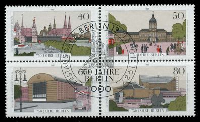 BERLIN Zusammendruck Nr B8 Zd5 ESST zentrisch gestempelt VIE S95AB3E