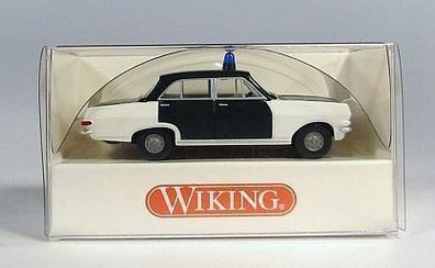 Wiking H0 864 11 31 Opel Rekord A Polizei Blaulicht Oldtimer Veteran NEU OVP