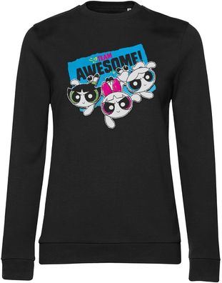 Power Puff Girls Damen Sweatshirt Powerpuff GirlsTeam Awesome Girly Sweatshirt WB