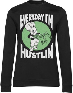 Richie Rich Damen Sweatshirt Everyday I'M Hustlin Girly Sweatshirt UV-53-RR00