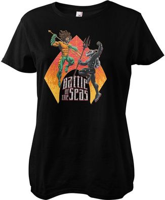 Aquaman Damen T-Shirt Battle Of The Seas Girly Tee WB-5-AQLK003-DTF871