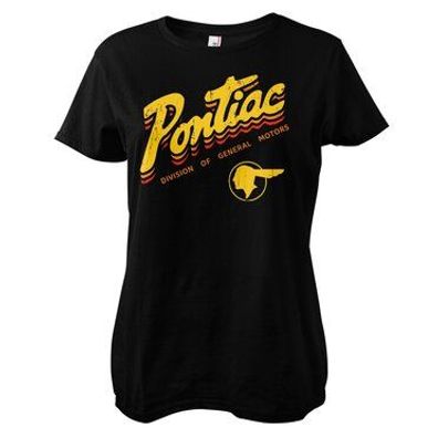 Pontiac Damen T-Shirt Division Of General Motors Girly Tee GM-5-PONT003-H72-17