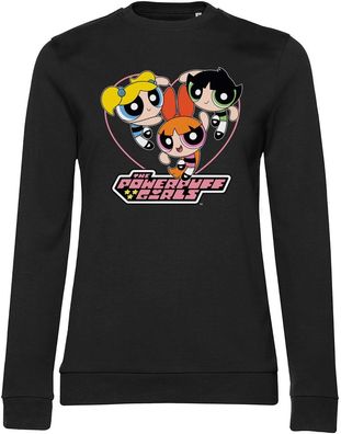 Power Puff Girls Damen Sweatshirt Powerpuff Girls Heart Girly Sweatshirt WB-53-PPG