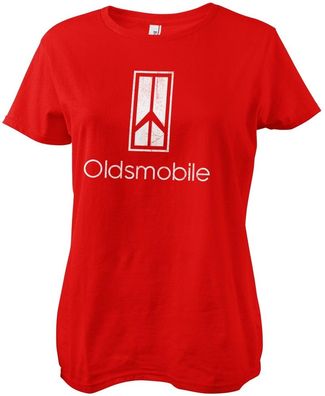 Oldsmobile Damen T-Shirt Washed Logo Girly Tee GM-5-OLMO002-H58-4