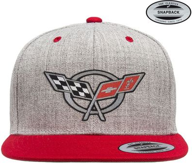 Corvette Cap C5 Flags Premium Snapback Cap GM-91-CORV9902-CB63