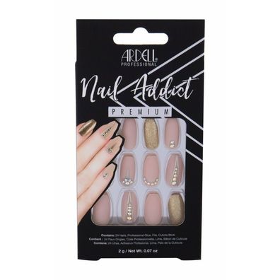 Ardell Nail Addict Nude Jeweled False Nails