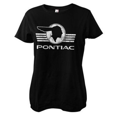 Pontiac Damen T-Shirt Retro Logo Girly Tee GM-5-PONT002-H66-4